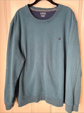 Izod Men’s Crewneck Sweater in Teal ~ Size XXL